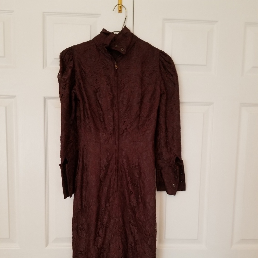 Dolce and Gabbana Brown lace dress
